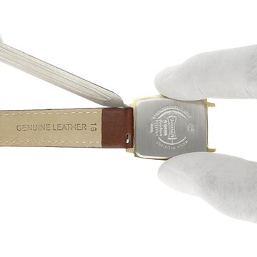 16 mm Tan Genuine Leather Strap for Women