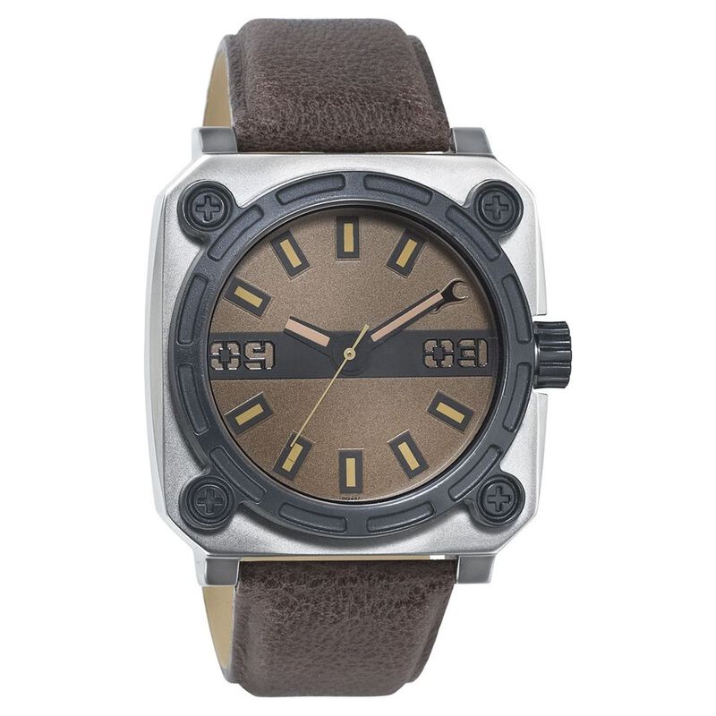 Fastrack Quartz Analog Brown Dial Leather Strap Watch for Guys