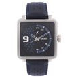 Fastrack Loopholes Quartz Analog with Day and Date Blue Dial Stainless Steel Strap Watch for Guys