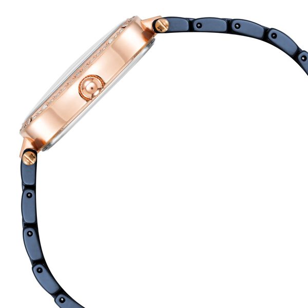 Anne Klein Quartz Analog Blue Dial Rose Gold With Blue Ceramic Strap Watch For Women - image number 1