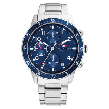 Tommy Hilfiger Blue Dial Stainless Steel Strap Watch for Men