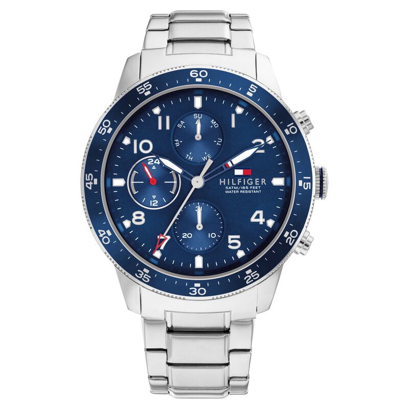 Tommy Hilfiger Blue Dial Stainless Steel Strap Watch for Men - image number 0