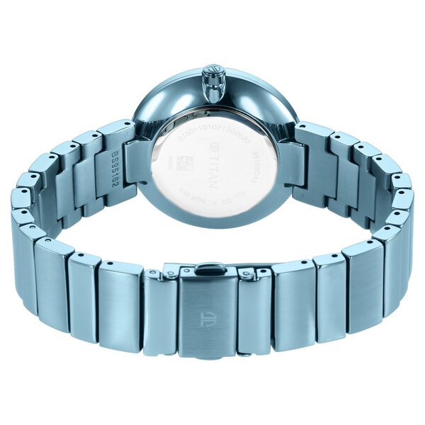 Titan Purple Unending Beauty Blue Dial Women Watch With Stainless Steel Strap - image number 4