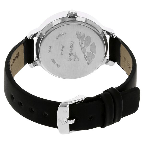 Fastrack Motorheads Quartz Analog Black Dial Leather Strap Watch for Girls - image number 3