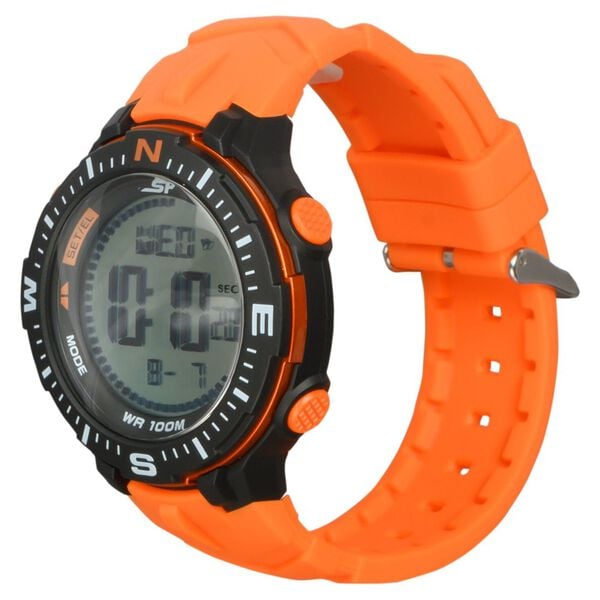 SF Digital Dial Silicone Strap Watch for Men - image number 1