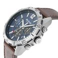 Titan Octane Blue Chronograph Leather Strap watch for Men - image number 1