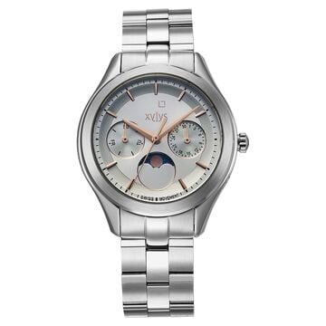 Xylys Swiss Quartz Blue Dial Silver Stainless Steel Strap Watch For Women