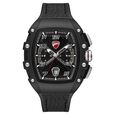 Ducati Quartz Multifunction Black Dial Black Silicone Strap Watch For Men - image number 0