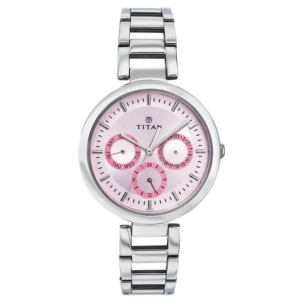 Titan Quartz Multifunction Red Dial Watch for Women - image number 0