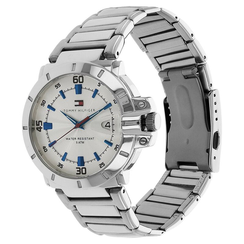 Tommy Hilfiger Quartz Analog Silver Dial Bimetal Strap Watch for Men - image number 1
