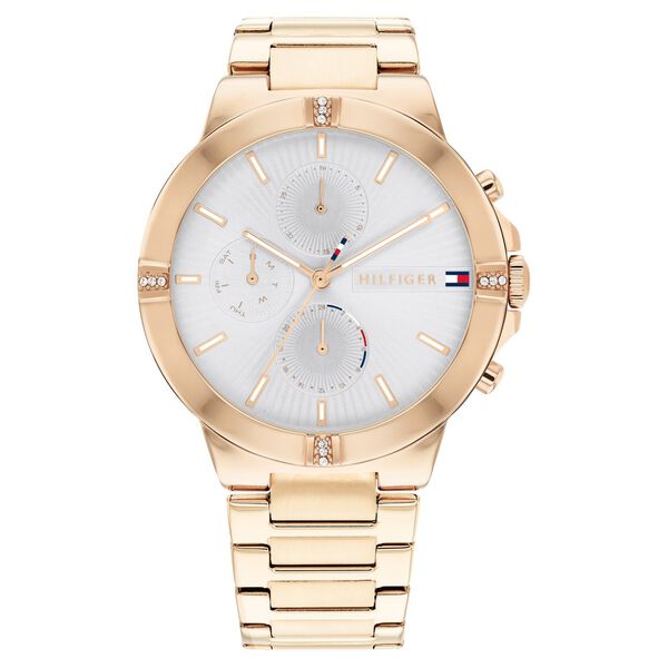 Tommy Hilfiger Quartz Multifunction Silver Dial Stainless Steel Strap Watch for Women - image number 0
