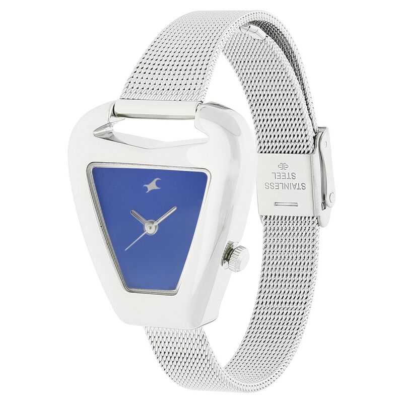 Fastrack Quartz Analog Blue Dial Stainless Steel Strap Watch for Girls - image number 1