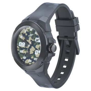 SF Turbo Quartz Analog Multicoloured Dial PU Strap Watch for Men