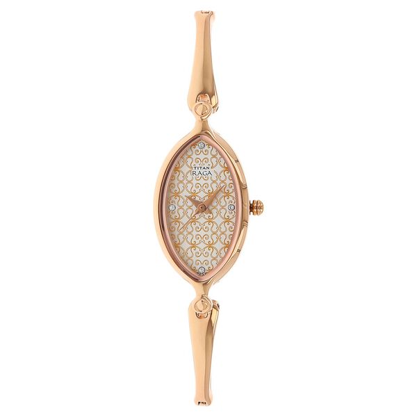 Titan Raga World Cities Silver Dial Analog Metal Strap Watch for Women - image number 0