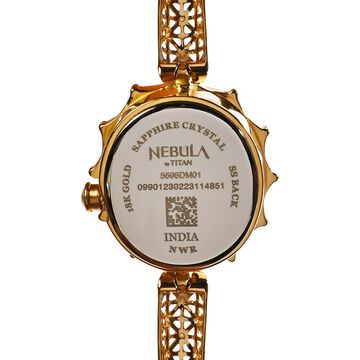 Titan Nebula Jewels 18k Gold Analog with Diamonds Watch for Women