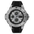 SF Quartz Analog Digital Grey Dial Plastic Strap Watch for Men