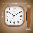 Titan Wooden Classic White Dial Square Wall Clock with Pine Wood Frame & Silent Sweep | 30 cm x 30 cm x 5 cm - image number 3