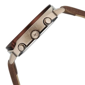 Fastrack Gelato Brown chronograph watch with Cookies n Cream dial for Guys