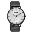 Sonata Quartz Analog with Date Silver Dial Black Stainless Steel Strap Watch For Men - image number 2