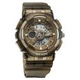 Sonata SF Spectra Quartz Digital Brown Dial Translucent Brown Polyether Strap Watch For Men - image number 0