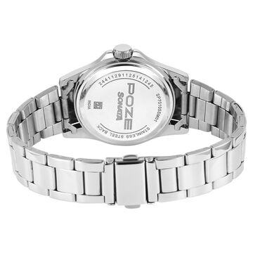 Sonata Poze Quartz Analog Blue Dial Silver Stainless Steel Strap Watch For Men