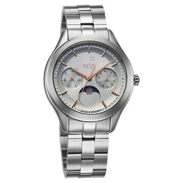Xylys Swiss Quartz Blue Dial Silver Stainless Steel Strap Watch For Women