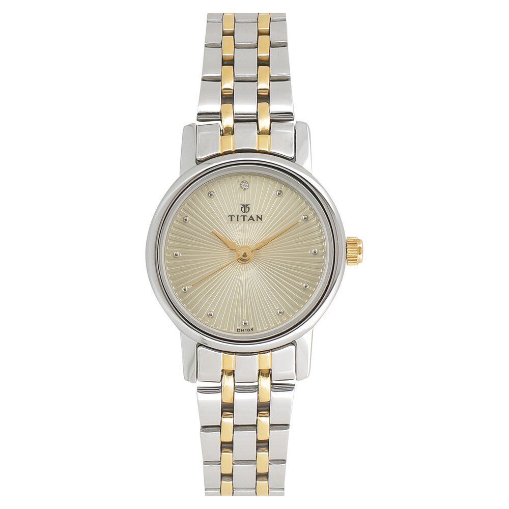 Buy Online Titan Quartz Analog with Date White Dial Stainless