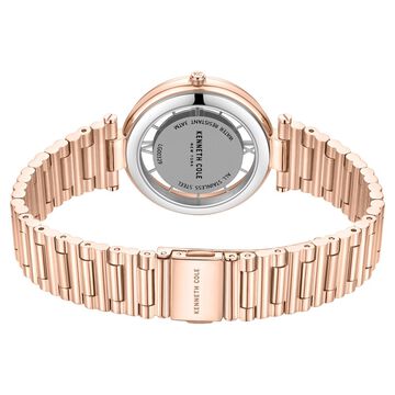 Kenneth Cole Quartz Analog Rose Gold Dial Stainless Steel Strap Watch for Women