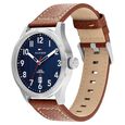 Tommy Hilfiger Quartz Analog with Date Blue dial Leather Strap Watch for Men - image number 1