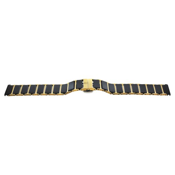 20 mm Black & Golden Ceramic & Metal Strap for Men - image number 1