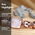 Titan Raga Moments of Joy Mother of Pearl Dial Analog Rose Gold Metal Strap watch for Women - image number 2