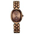 Vyb Enigma By Fastrack Quartz Analog Brown Dial Brown Metal Strap Watch For Girls - image number 0