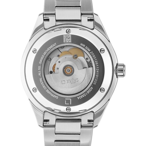 Xylys Automatic Green Dial Silver Stainless Steel Strap Watch For Men - image number 6
