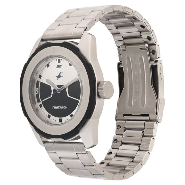 Fastrack Quartz Analog Multicoloured Dial Stainless Steel Strap Watch for Guys - image number 2