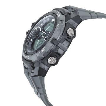 SF Digital Dial Grey PU Strap Watch For Men