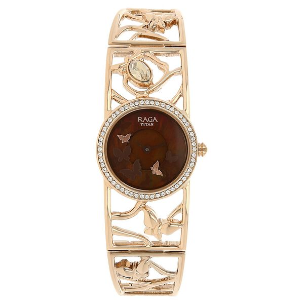Titan Raga Aurora Mother of Pearl Dial Women Watch With Metal Strap - image number 0
