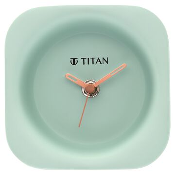 Titan Contemporary Blue Table Clock