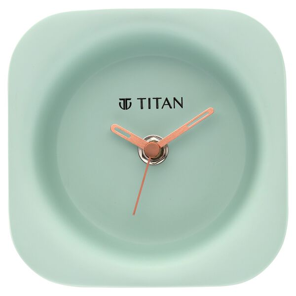 Titan Contemporary Blue Table Clock - image number 1