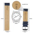 20 mm Blue Genuine Leather Straps for Men - image number 1