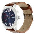 Fastrack Hitlist Quartz Analog Blue Dial Leather Strap Watch for Guys - image number 2