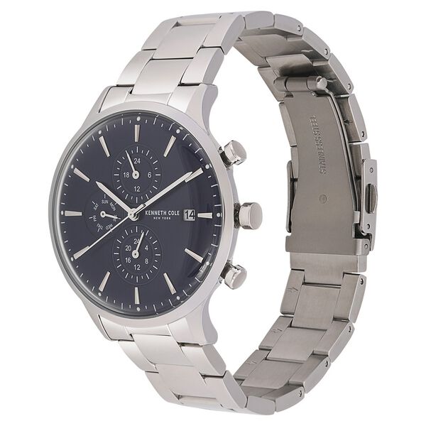 Kenneth Cole Quartz Multifunction Blue Dial Stainless Steel Strap Watch for Men - image number 2