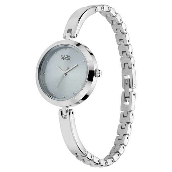 Titan Raga Viva Grey Dial Women Watch With Metal Strap - image number 2