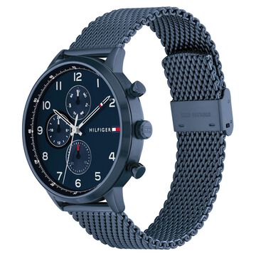 Tommy Hilfiger Multifunction Blue Dial Watch for Men