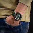Police Quartz Analog Black Dial Green Colour Silicone Strap Watch For Men - image number 4