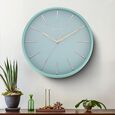 Titan Contemporary Peacock Green Wall Clock in a Matte Finish with a Textured Dial 32.5 x 32.5 cm (Medium) - image number 0