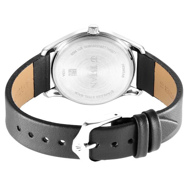 Titan Urban Anthracite Dial Analog Leather Strap watch for Women - image number 4