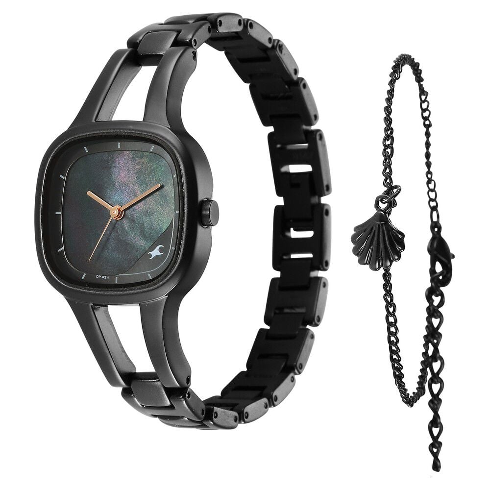 Buy Online Fastrack Pulse Quartz Analog Mother Of Pearl Dial Metal Strap Watch for Girls 6147nm04f Titan