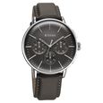 Titan Light leathers Multifunction Anthracite Dial Leather Strap Watch For Men - image number 1