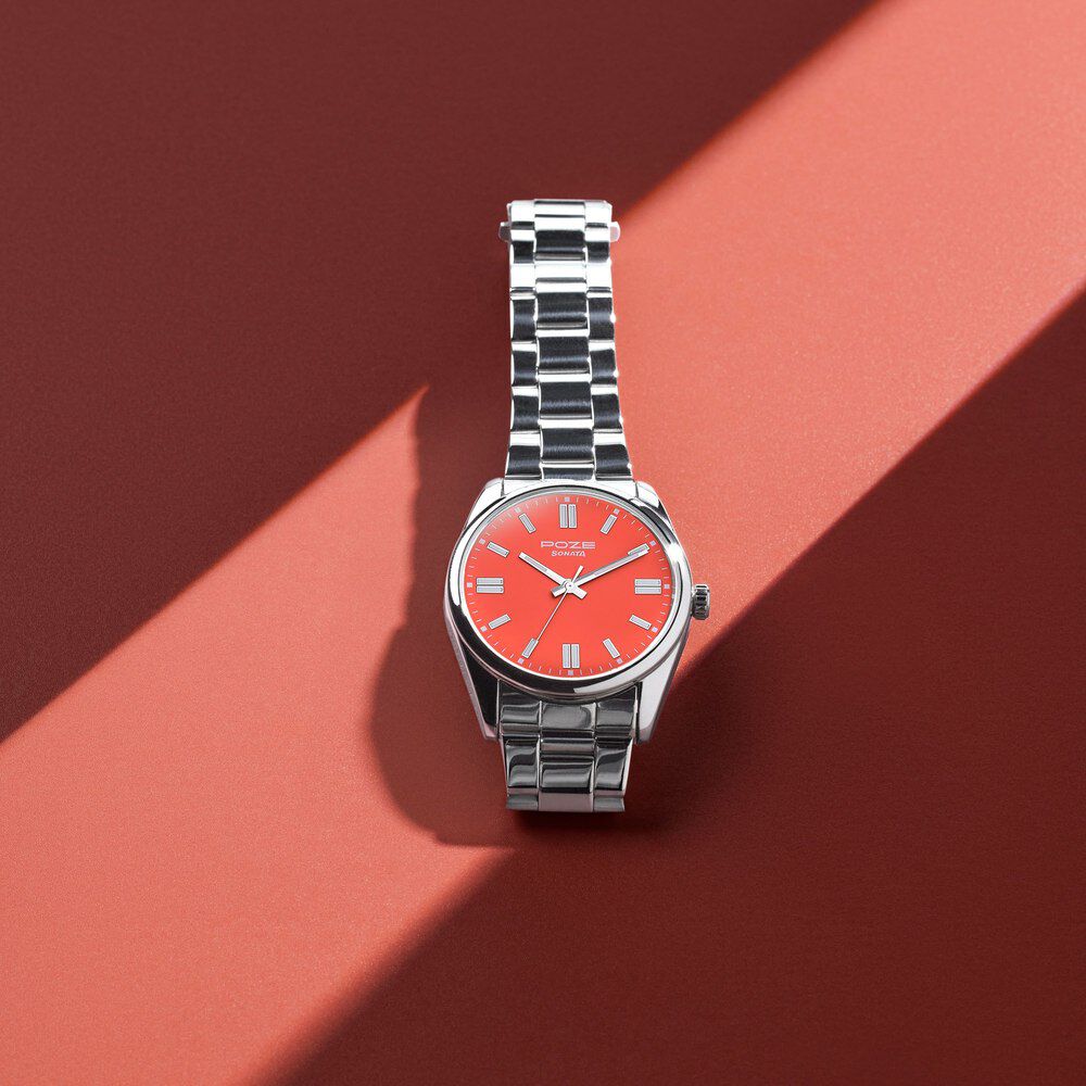 Sonata orange watch online