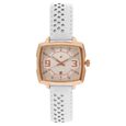 Fastrack Loopholes Quartz Analog with Date Rose Gold Dial Leather Strap Watch for Girls - image number 0